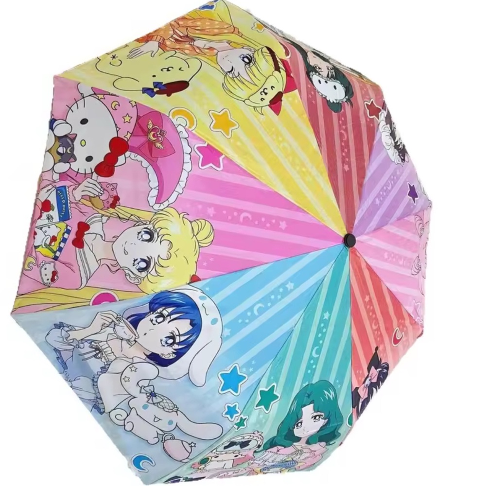 Colorful Anime Character Umbrella